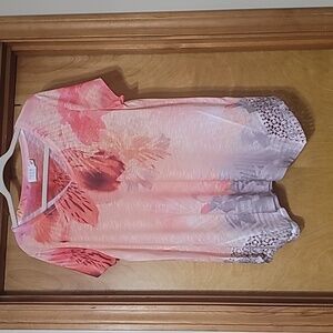 Short Sleeve Coral Top